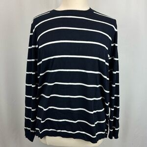Market & Spruce black stripe sweater long sleeve 3X